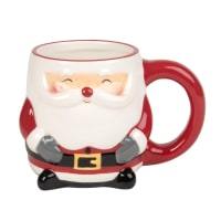 HOHOHO - Set of 2 - Earthenware Santa Mug