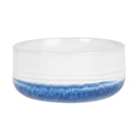 HYERES - Set of 2 - Ecru and blue stoneware bowl