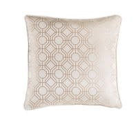Ecrukleurig kussen met goudkleurig grafisch motief 45x45 Ecrukleurig kussen met goudkleurig grafisch motief 45x45