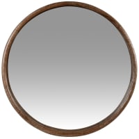 CIOTAT - Espejo de madera de mango marrón D. 60