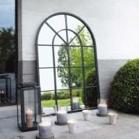 ORANGERIE - Espejo de metal negro 92x135