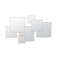 CATARINA - Espejos de metal dorado 120x72