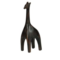 JIRAFI - Estatua de jirafa de color negro Alt. 23