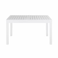 EXTENSO - Extendable garden table for six to twelve people in white aluminium L135/270cm