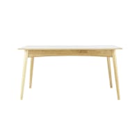 BOOP - Extendible 6-10 Seater Dining Table in White L150/220