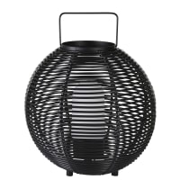 HOOP - Farolillo luminoso de exterior trenzado negro