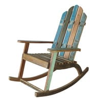 Fauteuil à bascule en bois recyclé Fauteuil à bascule en bois recyclé