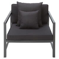 Fauteuil de jardin en aluminium anthracite Fauteuil de jardin en aluminium anthracite
