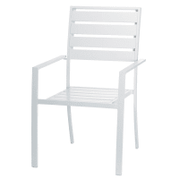 PORTOFINO - Fauteuil de jardin en aluminium blanc