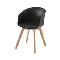 Fauteuil vintage noir Fauteuil vintage noir