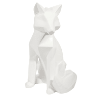 FOX ORIGAMI - Figura de raposa branca altura 26