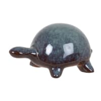 KALA - Figura de tortuga de porcelana verde Alt. 15