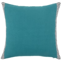 Fodera per cuscino in cotone blu anatra 40x40 cm