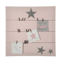 Fotopinnwand PASTEL aus Stoff, rosa, 45x45 Fotopinnwand PASTEL aus Stoff, rosa, 45x45