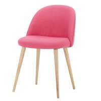 Fuchsiafarbener Stuhl im Vintage-Stil und Massivbirke Fuchsiafarbener Stuhl im Vintage-Stil und Massivbirke