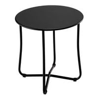 Gartenbeistelltisch aus Metall, D 45 cm, schwarz Gartenbeistelltisch aus Metall, D 45 cm, schwarz