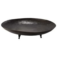 Gartenfeuerschale aus Metall, schwarz, D 100 cm Gartenfeuerschale aus Metall, schwarz, D 100 cm