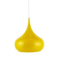 Gele metalen hanglamp Gele metalen hanglamp