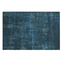 FEEL - Gewebter Jacquard-Teppich in blaue Ente, OEKO-TEX® 155x230