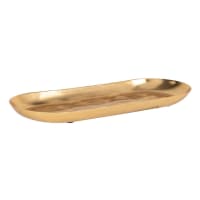Gold aluminium tray D34cm