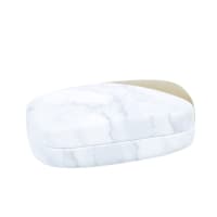Set of 2 - Gold and marble printed contact lens case
