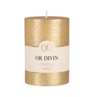 COLORAMA - Set of 2 - Gold candle H10cm