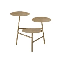 Gold-coloured metal side table