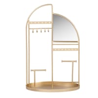 MIA - Gold metal jewellery holder with mirror