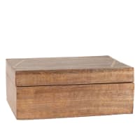 HALDEN - Gold-striped mango wood box