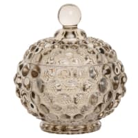 ALIX - Grey smoked cut glass box