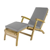 Grey Sun Lounger Cushion Grey Sun Lounger Cushion