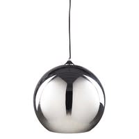 Hängeleuchte aus Glas in verchromter Optik D.45cm MOON Hängeleuchte aus Glas in verchromter Optik D.45cm MOON