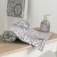 Handtuch aus Baumwolle mit Zementfliesen-Muster 50x100 Handtuch aus Baumwolle mit Zementfliesen-Muster 50x100
