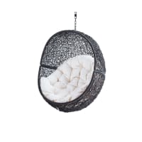COCON - Hangstoel voor in de tuin van bruin wicker
