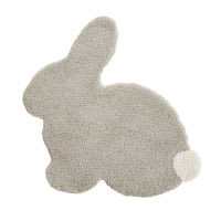Hasendecke, taupe und ecrufarben 80x75 Hasendecke, taupe und ecrufarben 80x75