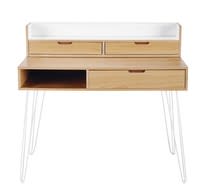 Holzschreibtisch mit 3 Schubladen Holzschreibtisch mit 3 Schubladen