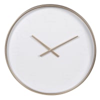 AMANDA - Horloge beige et blanche D50