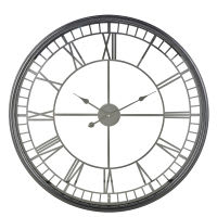 Horloge en métal noir D86 Horloge en métal noir D86
