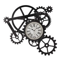 Horloge indus en métal L 86 cm ENGRENAGE Horloge indus en métal L 86 cm ENGRENAGE