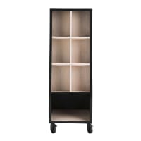 SHOP BUSINESS - Industrial Shop Display Unit in Mango Wood and Black Metal