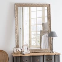 VALENTINE - Iridescent Carved Mirror 90x120