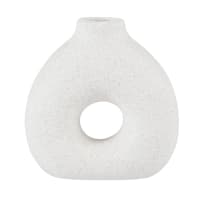 DONUT - Jarra em grés branco H14