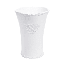 ARISTIDE - Jarrón de cerámica blanca Al. 23 cm