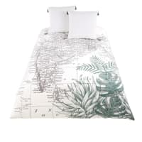 SIWANA - Katoenen dekbedovertrekset met print landkaart India 240x260
