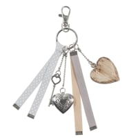 HORTENSE - key ring in grey