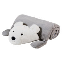 Kinderschlafsack Bär, grau und weiß Kinderschlafsack Bär, grau und weiß