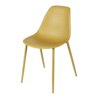 CLYDE - Kinderstuhl im skandinavischen Stil, gelb