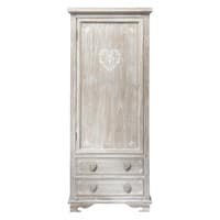 Kleiderschrank aus Paulownienholz, taupe Kleiderschrank aus Paulownienholz, taupe