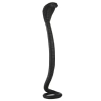 SPINA - Kobra-Figur aus schwarzem Kunstharz, H149cm