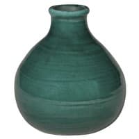 Kugelvase aus Terracotta grün H20 Kugelvase aus Terracotta grün H20